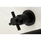 Kingston Brass KS8040DX Wall Mount Tub Faucet, Matte Black KS8040DX - alternate 2